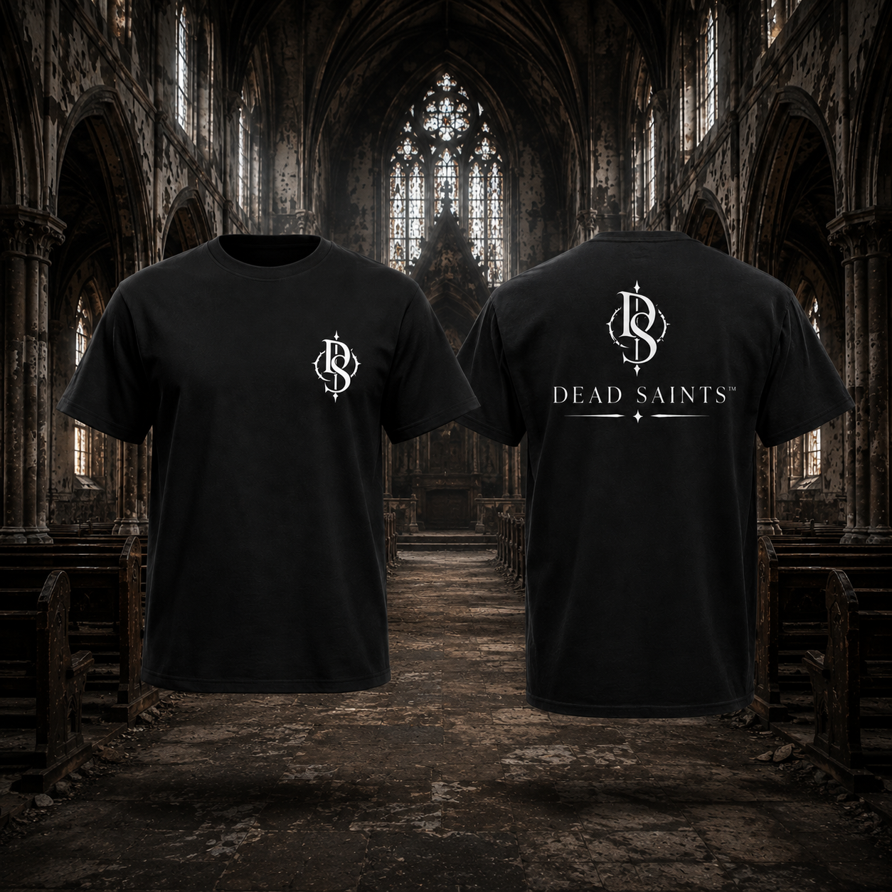 Foundation Tee Black | White
