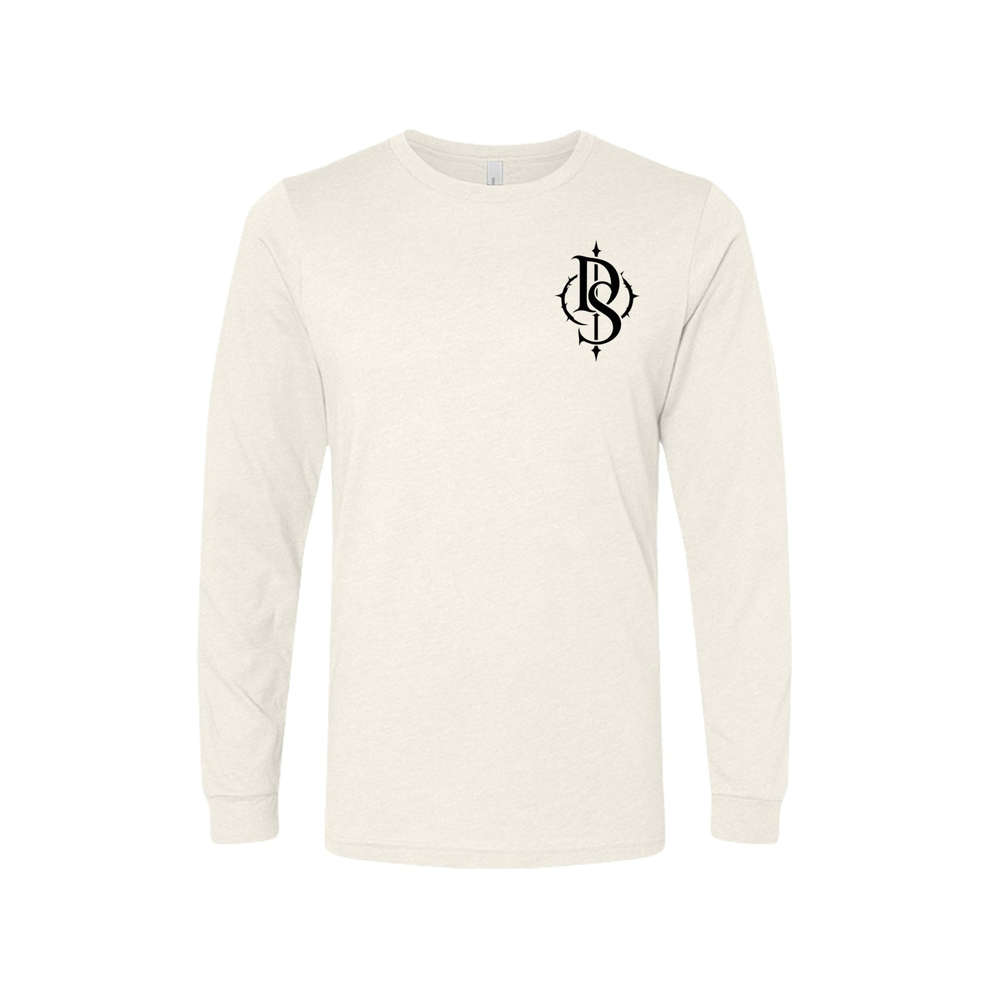 Foundation Long Sleeve Tee Bone | Black